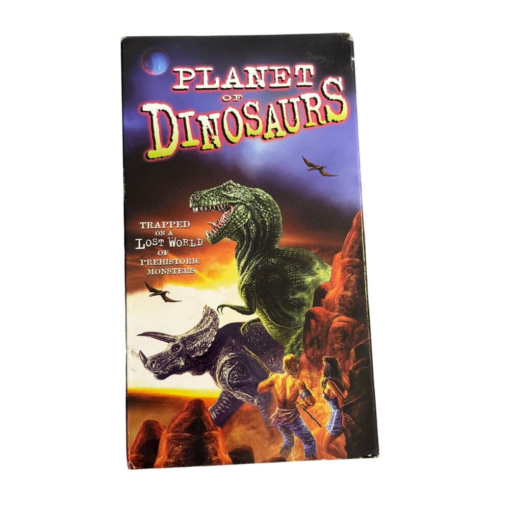 Vtg Planet of the Dinosaurs 1997 Film VHS tape Goodtimes Video Movie